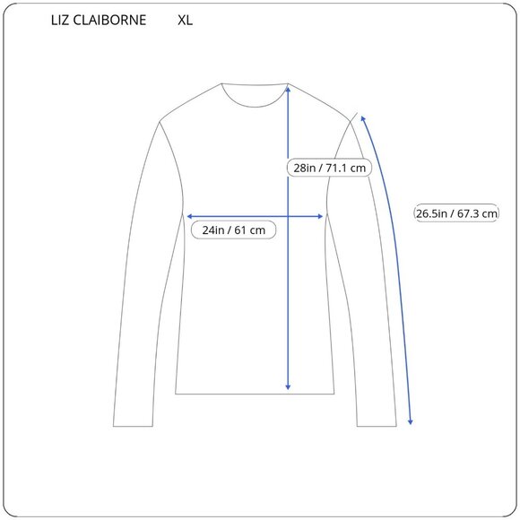 Liz Claiborne Womens Top Extra Large XL Pajama Knit Black Pocket BLA186E - Picture 2 of 7